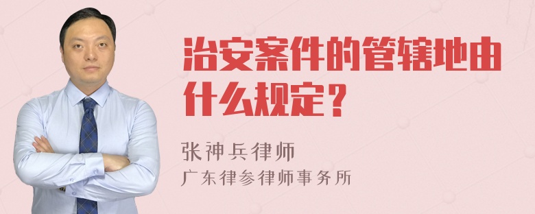 治安案件的管辖地由什么规定？