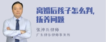 离婚后孩子怎么判，抚养问题