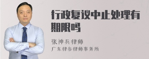 行政复议中止处理有期限吗