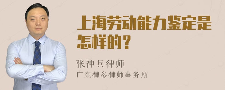 上海劳动能力鉴定是怎样的？