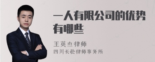 一人有限公司的优势有哪些