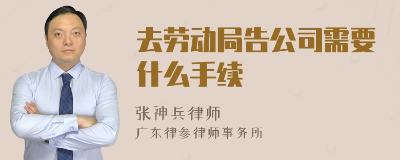 去劳动局告公司需要什么手续