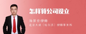 怎样算公司设立