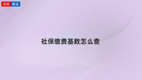 社保缴费基数怎么查
