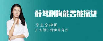 醉驾刑拘能否被探望