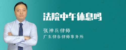 法院中午休息吗