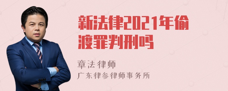 新法律2021年偷渡罪判刑吗