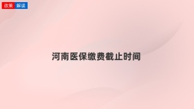 河南医保缴费截止时间