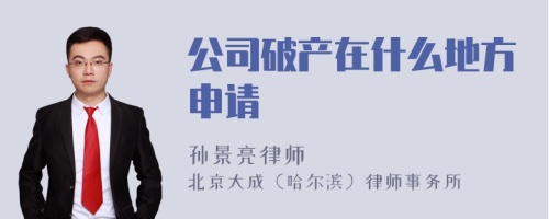 公司破产在什么地方申请