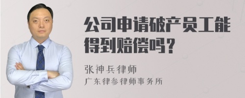 公司申请破产员工能得到赔偿吗？