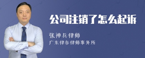 公司注销了怎么起诉