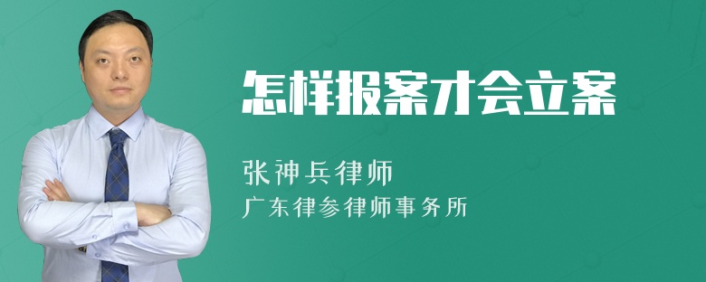 怎样报案才会立案