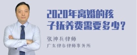 2020年离婚的孩子抚养费需要多少？