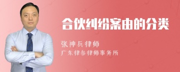 合伙纠纷案由的分类