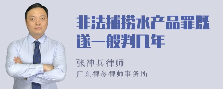 非法捕捞水产品罪既遂一般判几年