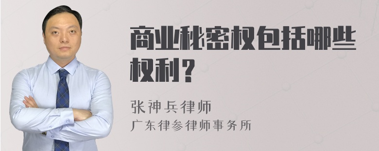 商业秘密权包括哪些权利？