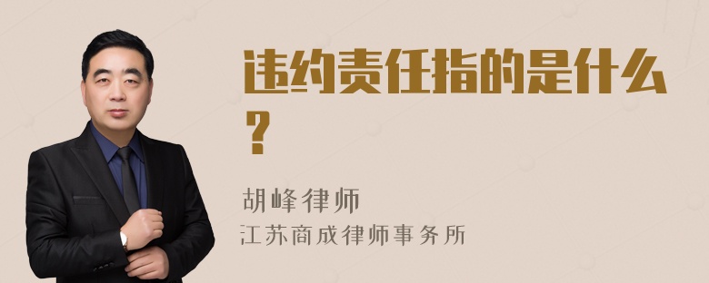 违约责任指的是什么？