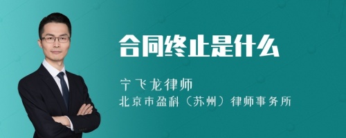 合同终止是什么