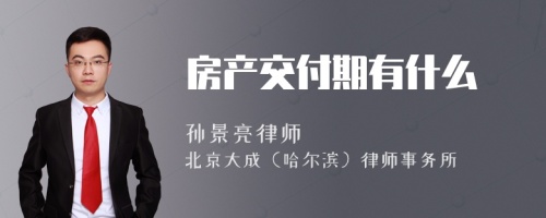 房产交付期有什么