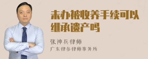 未办被收养手续可以继承遗产吗