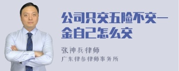 公司只交五险不交一金自己怎么交