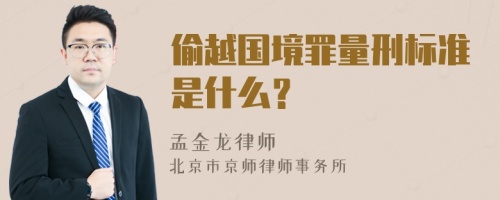 偷越国境罪量刑标准是什么？