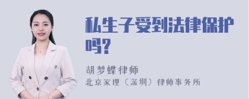 私生子受到法律保护吗?