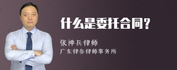 什么是委托合同？