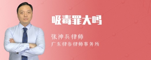 吸毒罪大吗