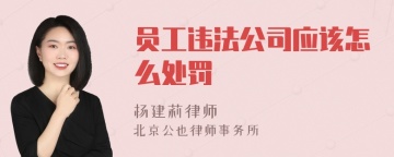 员工违法公司应该怎么处罚