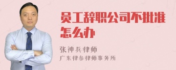 员工辞职公司不批准怎么办