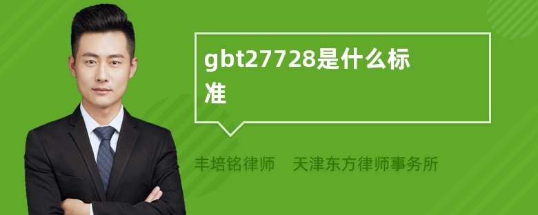 gbt27728是什么标准