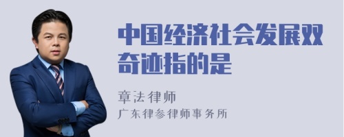 中国经济社会发展双奇迹指的是