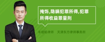 掩饰,隐瞒犯罪所得,犯罪所得收益罪量刑