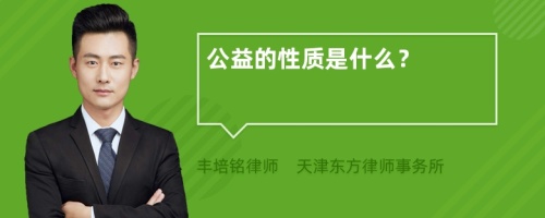 公益的性质是什么？