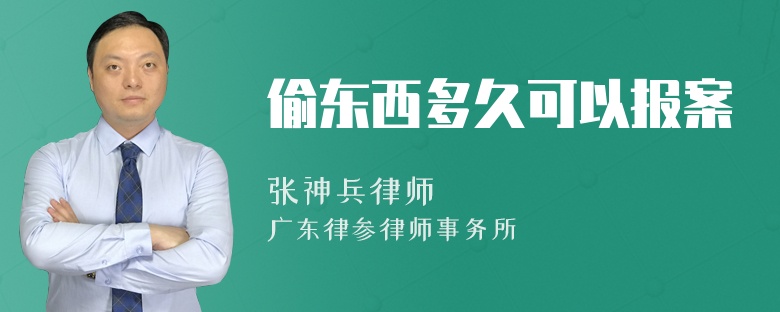 偷东西多久可以报案