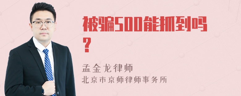 被骗500能抓到吗?