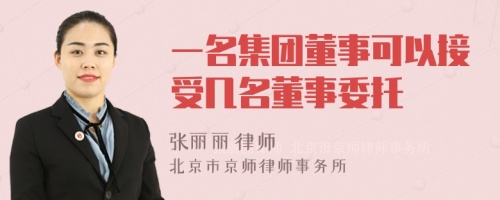 一名集团董事可以接受几名董事委托