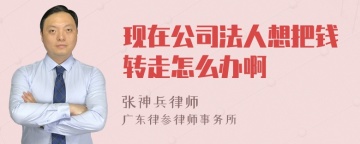 现在公司法人想把钱转走怎么办啊