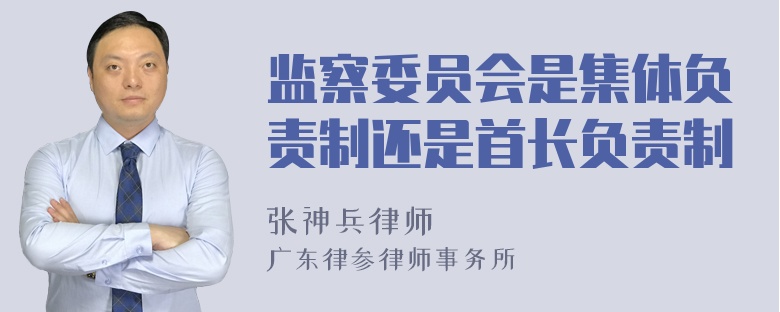 监察委员会是集体负责制还是首长负责制