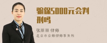 骗保5000元会判刑吗