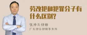 劳改犯和犯罪分子有什么区别?