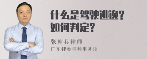 什么是驾驶逃逸? 如何判定?