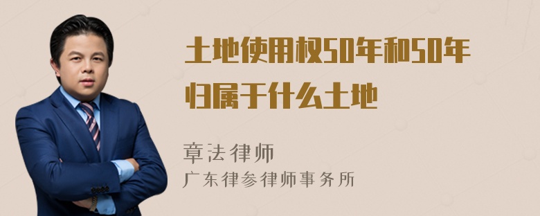 土地使用权50年和50年归属于什么土地