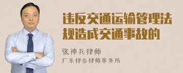 违反交通运输管理法规造成交通事故的