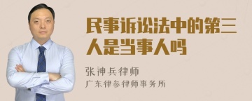 民事诉讼法中的第三人是当事人吗