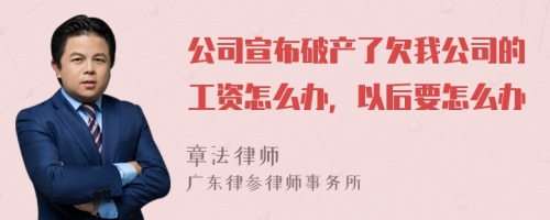 公司宣布破产了欠我公司的工资怎么办，以后要怎么办