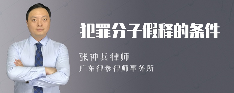 犯罪分子假释的条件