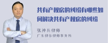 共有产权房的纠纷有哪些如何解决共有产权房的纠纷