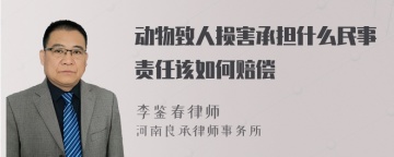 动物致人损害承担什么民事责任该如何赔偿